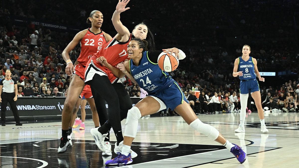Lynx's Napheesa Collier assisted off court after scary collision vs. Aces