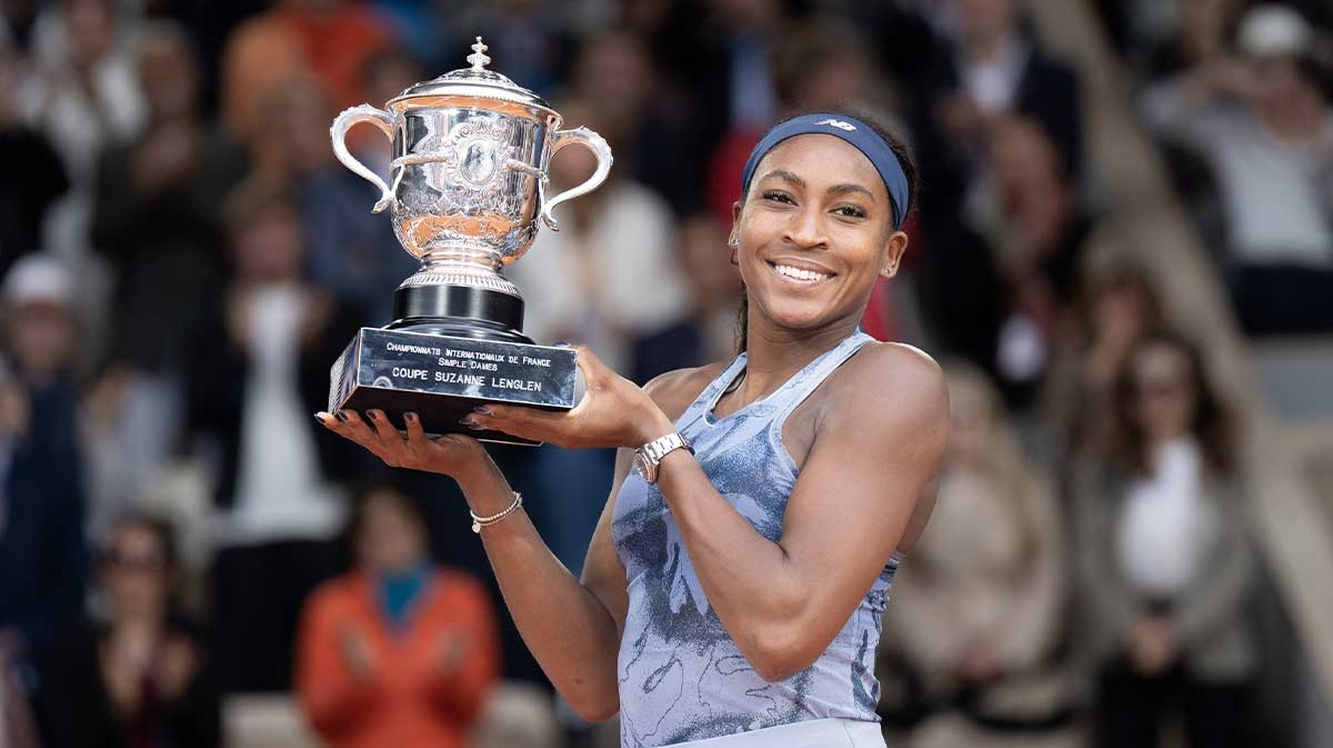 Coco Gauff's stunned reaction to unexpected personality at Roland Garros