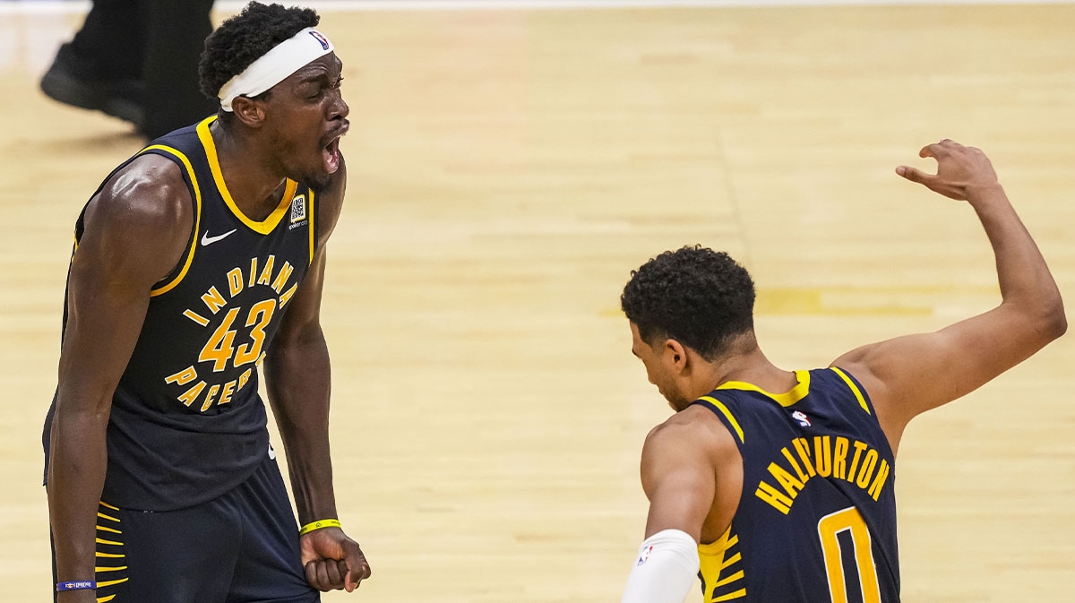 Tyrese Haliburton's classy trophy gesture to Pascal Siakam after Pacers' ECF win