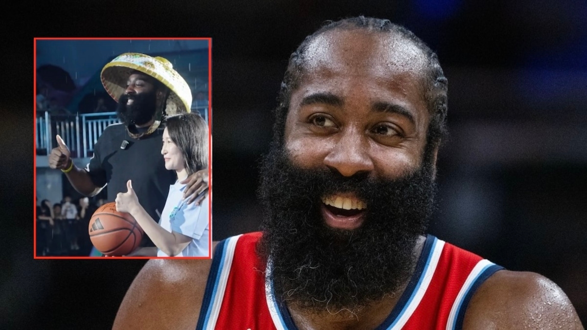 Clippers' James Harden honored with 4,700 square foot gift in China
