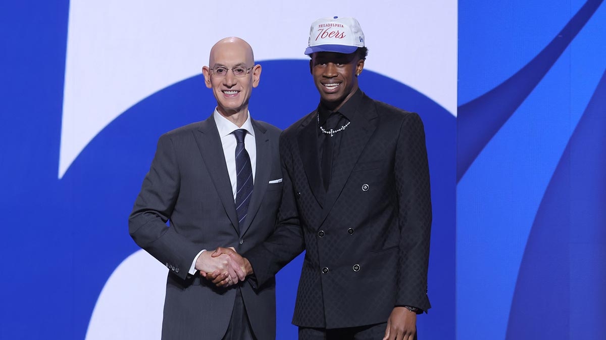 76ers rookie VJ Edgecombe's emotional ‘no electricity' revelation during draft reaction
