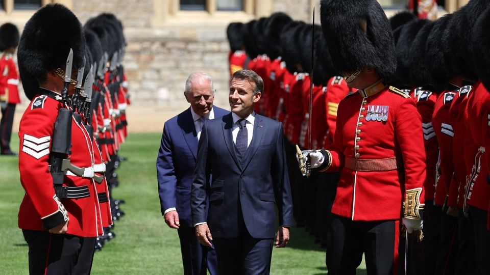 King Charles to emphasize bonds between UK and France as he welcomes Macron in first European state visit since Brexit