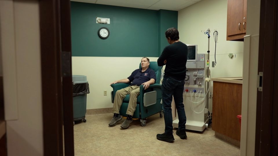 He was tired of just surviving. A pig kidney gave him a shot at living
