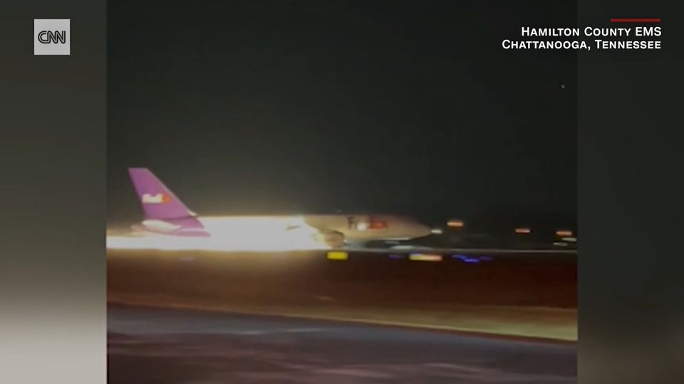 Hydraulic hose failure and broken wire led to crash landing of cargo plane in 2023, NTSB report says