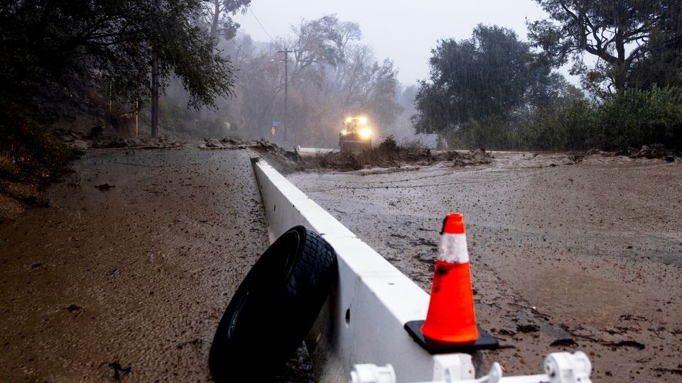 Southern California dodges worst of mudslide fears as heavy rains hit region