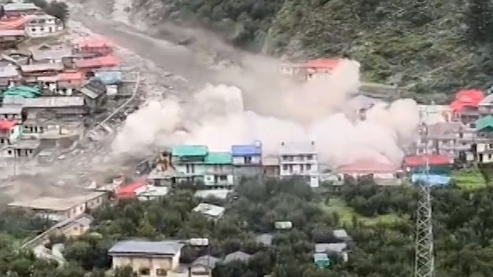 Wall of water slams Himalayan village, leaving multiple dead and dozens feared trapped or missing