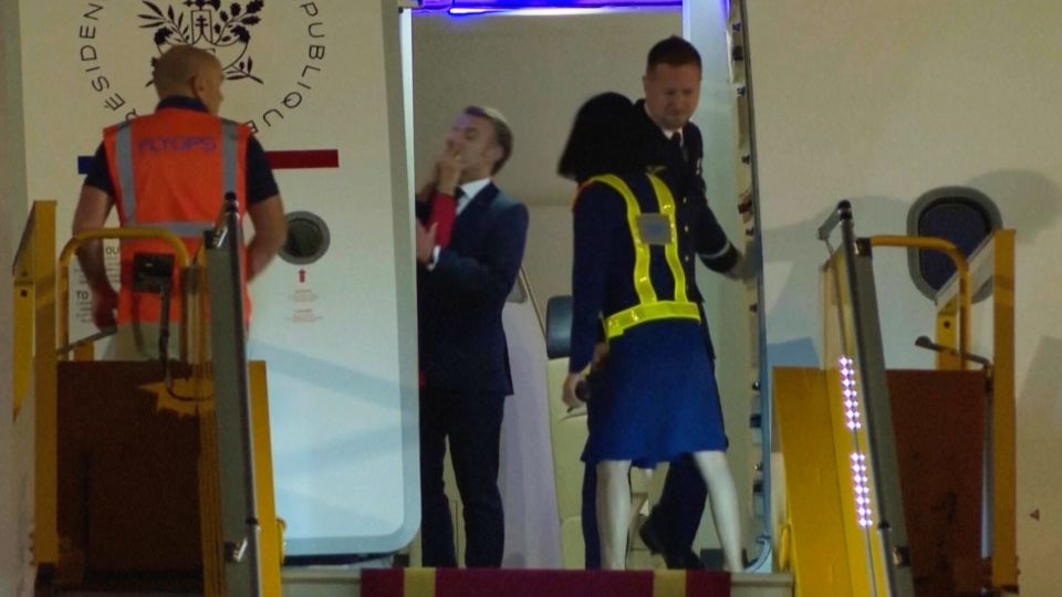 Macron's marital shove disappears from French airwaves