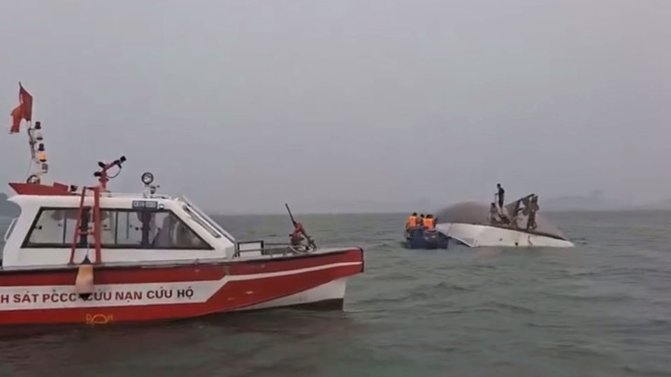 Boy survives Vietnam tourist boat sinking that killed dozens by sheltering in air pocket