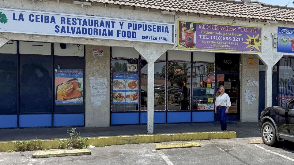 A protest over immigration broke out next to a Compton restaurant. The owner, an immigrant, offered help to both protesters and cops