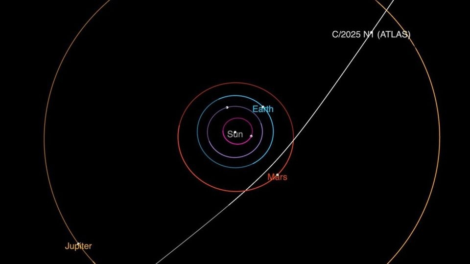 Astronomers spot an interstellar object zipping through our solar system
