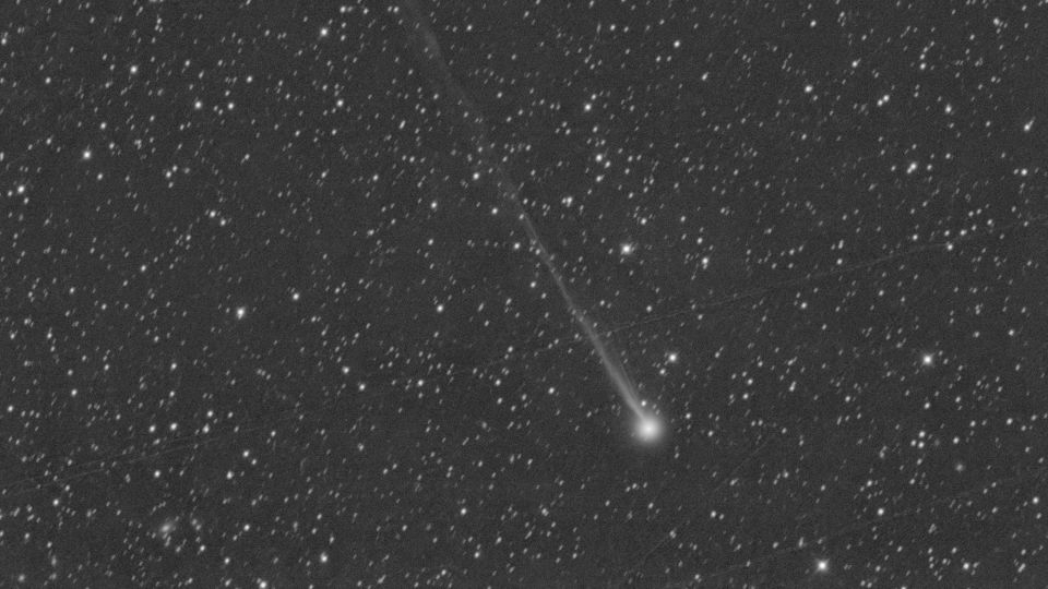 A new comet appeared in the sky, then likely disintegrated. But it can still be seen