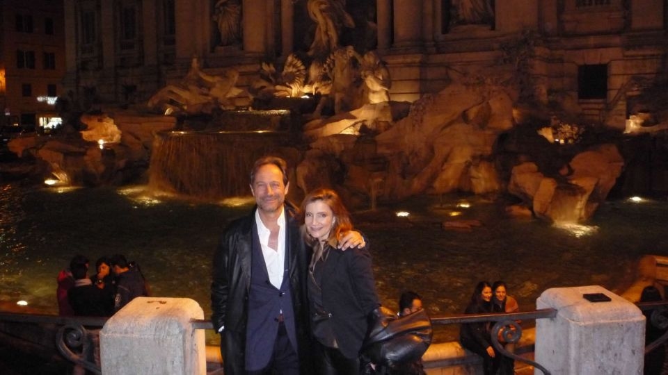 She threw three coins in the Trevi Fountain and immediately met the man she would marry