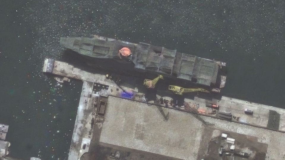 North Korea is making what could be its largest, most advanced warship ever, new satellite photos show
