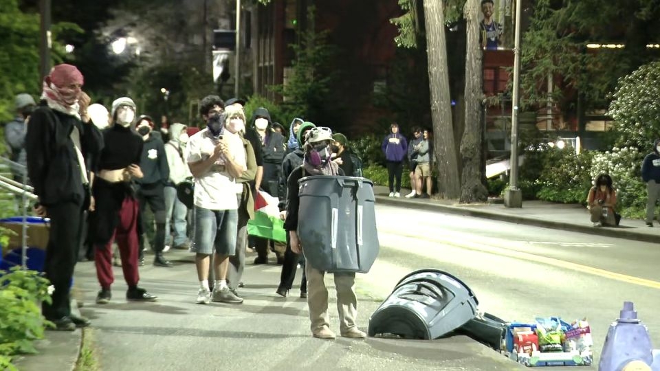 Dozens arrested after pro-Palestinian protesters occupy University of Washington building