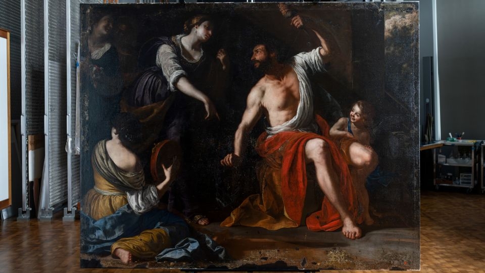 This painting survived the Beirut explosion. Here's how conservators restored it