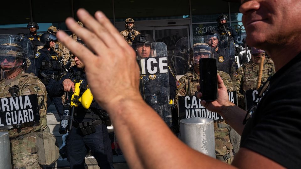 Social media algorithms boost L.A. protest misinformation in ‘combustible' environment