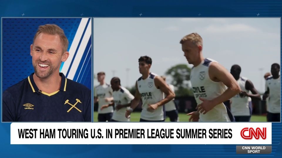 Former West Ham star Jack Collison on set as Hammers tour U.S. in Premier League Summer Series