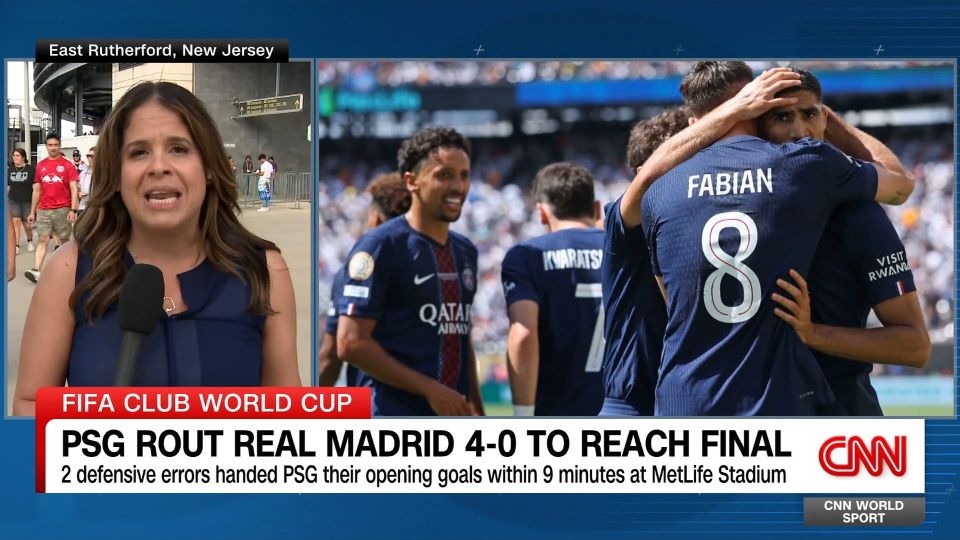 PSG rout Real Madrid 4-0 to reach Club World Cup final