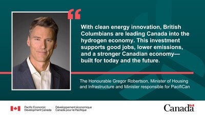 Government of Canada invests in British Columbia's hydrogen and fuel cell sector