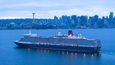 CUNARD'S NEWLY REFRESHED QUEEN ELIZABETH ARRIVES TO SEATTLE FOR THE FIRST TIME IN A SPECIAL SERIES OF VOYAGES TO ALASKA