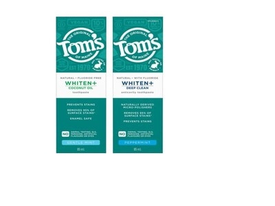 Tom's of Maine Introduces Whiten+ Toothpaste to Canada: Natural, Effective, Whitening