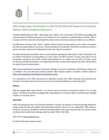 MEG Energy Urges Shareholders to Take NO ACTION with Respect to Unsolicited Takeover Bid by Strathcona Resources