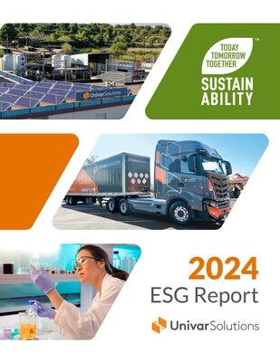 Univar Solutions Publishes 2024 Environmental, Social and Governance (ESG) Report