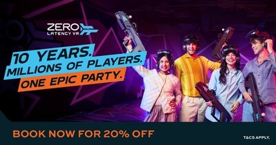 ZERO LATENCY CELEBRATES 10 YEARS OF WORLD-LEADING VR WITH OVER 5 MILLION PLAYS, 30 COUNTRIES, AND ONE EPIC PARTY
