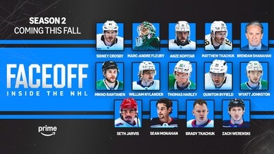 Prime Video's FACEOFF: Inside the NHL Announces Powerhouse Season 2 Roster Additions