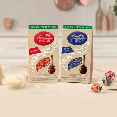 Lindt Launches New LINDOR Vegan Truffles, As Survey Reveals Canadian Vegans Crave the Indulgence of Milk Chocolate