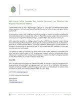 MEG Energy Safely Evacuates Non-Essential Personnel from Christina Lake Regional Project Amid Wildfires