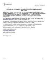 Ovintiv to Host its First Quarter 2025 Results Conference Call and Webcast on May 7, 2025