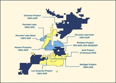 NORTHERN SUPERIOR ANNOUNCES $5 MILLION PRIVATE PLACEMENT OF COMMON SHARES AND ACQUISITION OF STRATEGIC PROPERTIES IN THE CHIBOUGAMAU GOLD CAMP