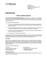 ANNUAL GENERAL MEETING