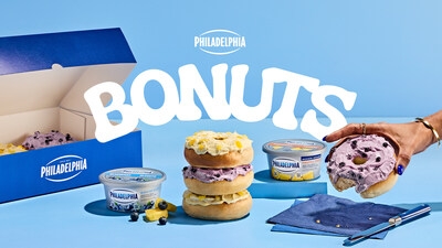Philadelphia Cream Cheese Debuts the Bonut, the First-Ever Bagel Donut Featuring New Blueberry and Pineapple Cream Cheese Flavours