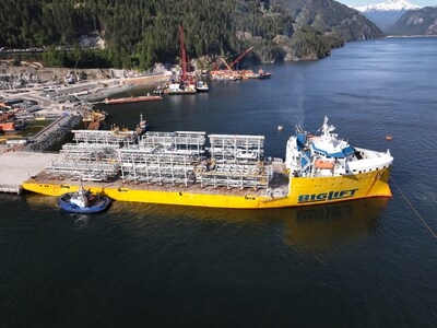 Arrival of First Modules at Woodfibre LNG Marks New Milestone for Canadian LNG