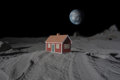 The Moonhouse: The First Ever House on the Moon - A Swedish Red Cottage Set to Land June 5