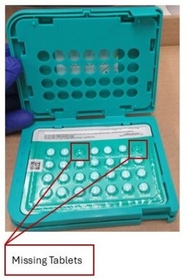 Public advisory - One lot of Seasonique birth control recalled due to missing pills