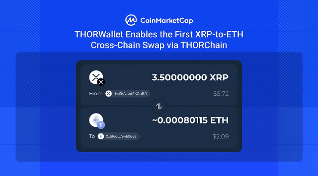 THORWallet Enables the First XRP-to-ETH Cross-Chain Swap via THORChain