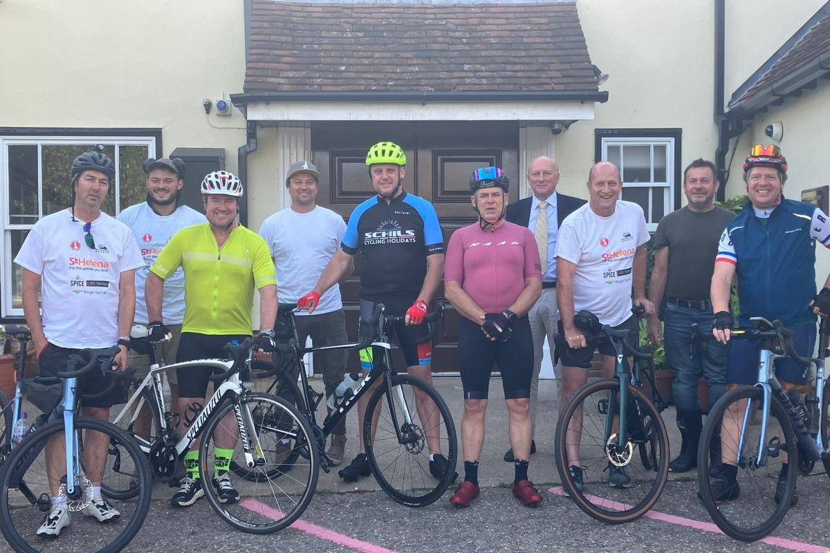 Group cycling 1,000 miles to Scotland to raise urgent funds for St Helena Hospice