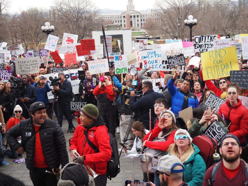 Thousands of Colorado educators and students rally to demand full public school funding