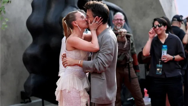 Scarlett Johansson Kisses Jonathan Bailey Again — In Front of Her Husband