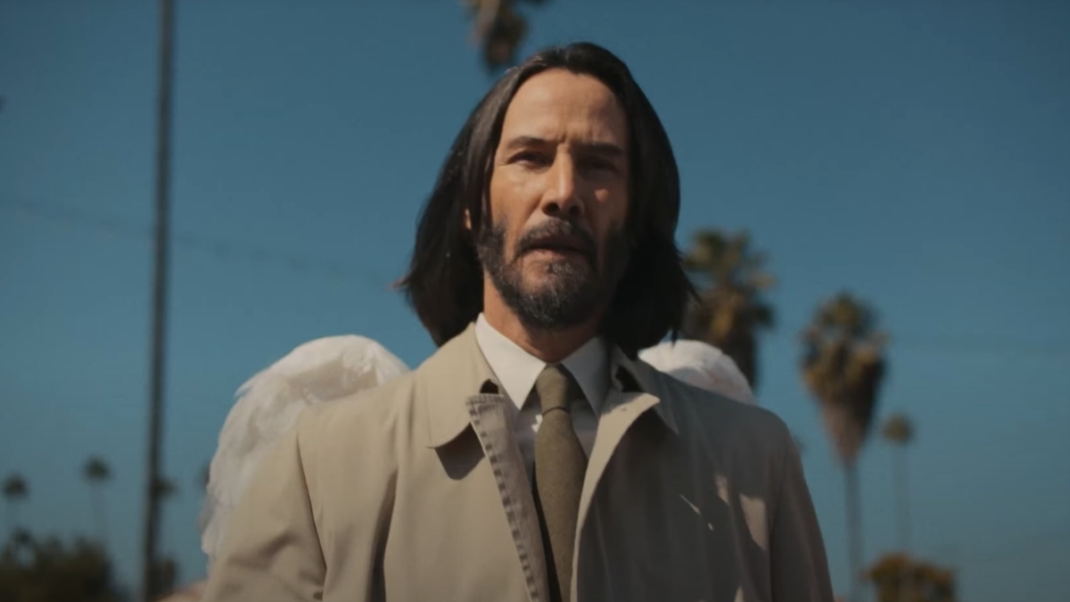 Keanu Reeves Is Aziz Ansari's 'Budget Guardian Angel' in Good Fortune Trailer
