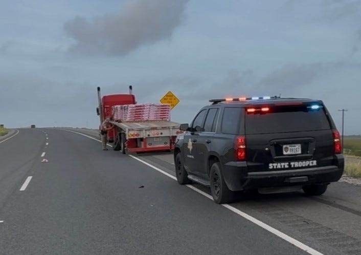 Head-on collision involving tractor-trailer shuts down U.S. Route 77 near Driscoll