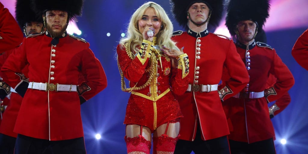 Sabrina Carpenter just went from hot girl majorette to lingerie reveal