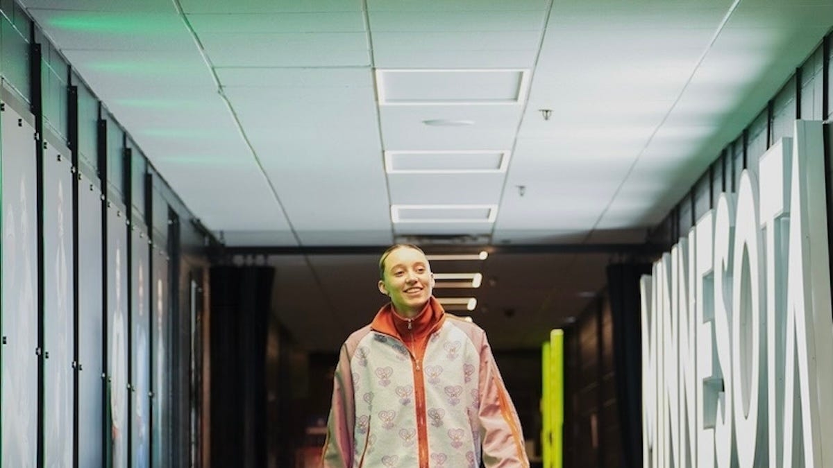 Paige Bueckers Just Tunnel Walked in a Custom Dapper Dan Sweatsuit