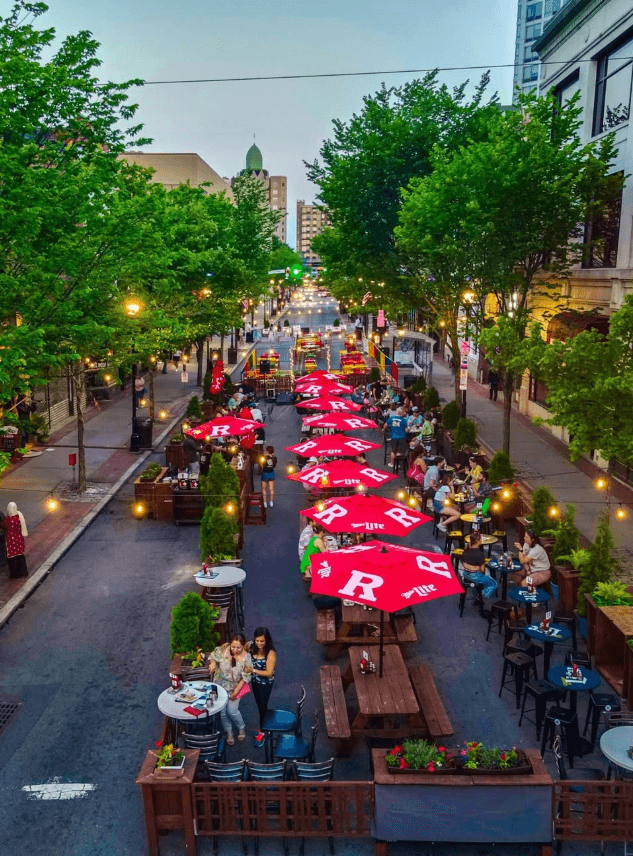 Eat where the action is: These NJ pedestrian-only spots are havens for outdoor dining