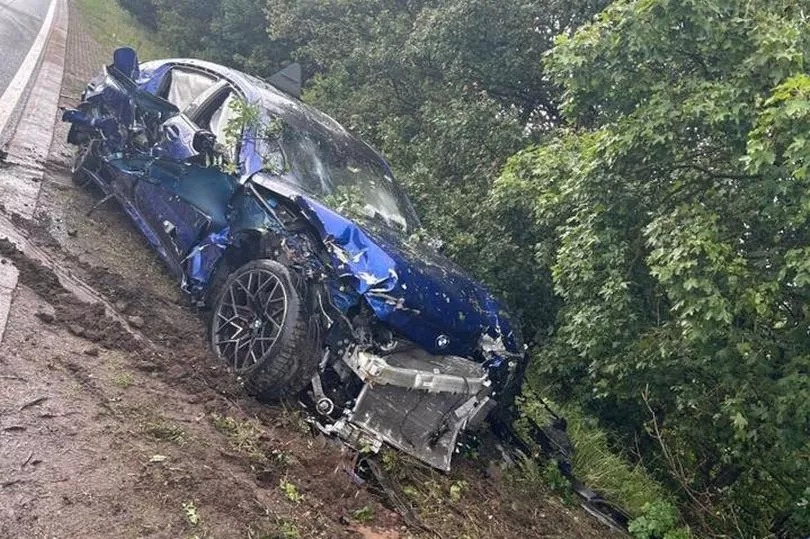 'Serious damage but no serious injuries' after BMW crash on A46