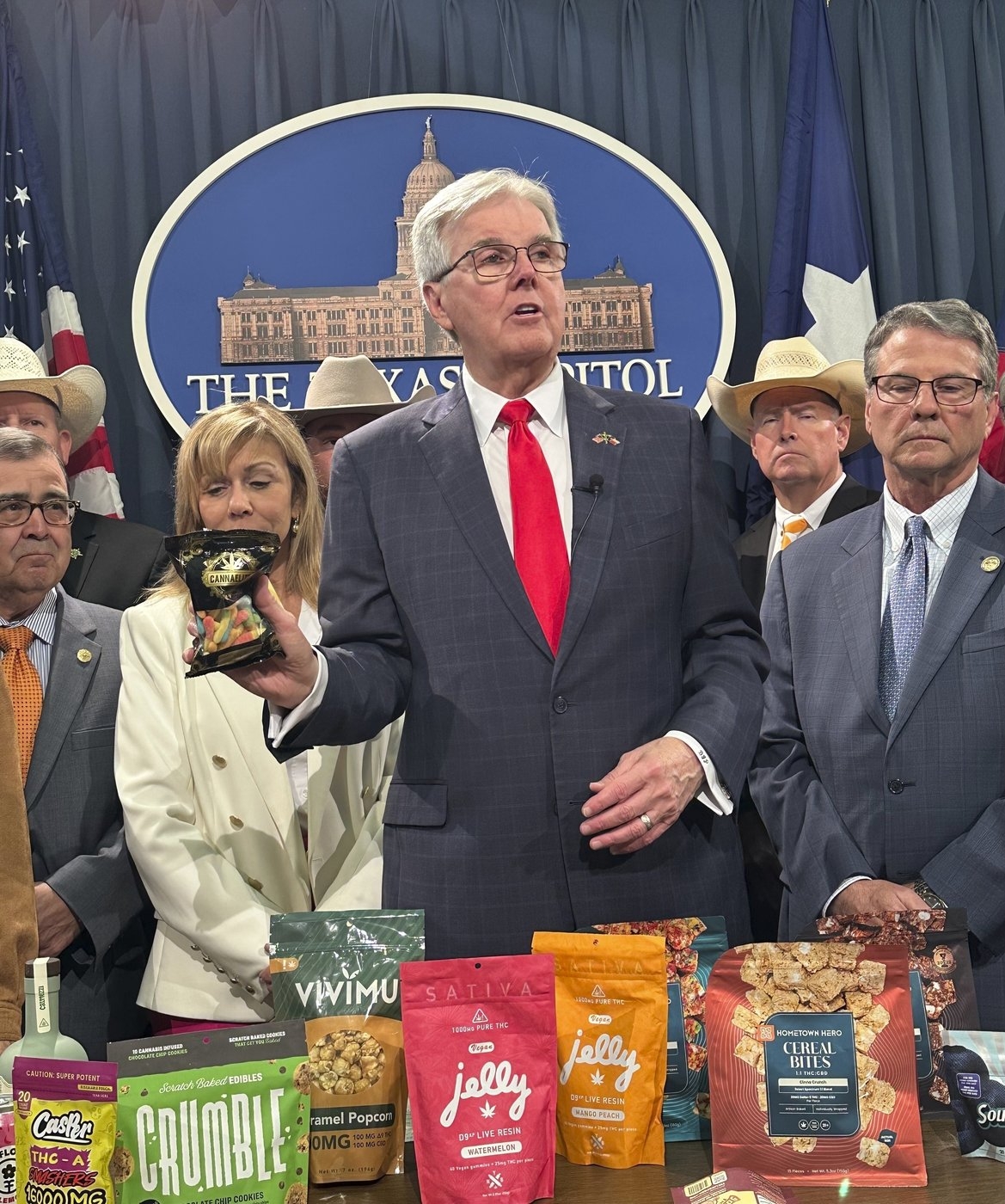 Texas governor vetoes bill that would ban all THC products