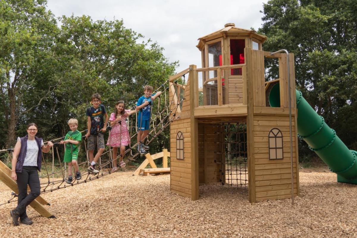 New adventure playground opens with zip line and climbing frames